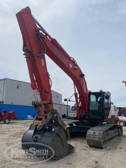 Front of used Excavator in yard